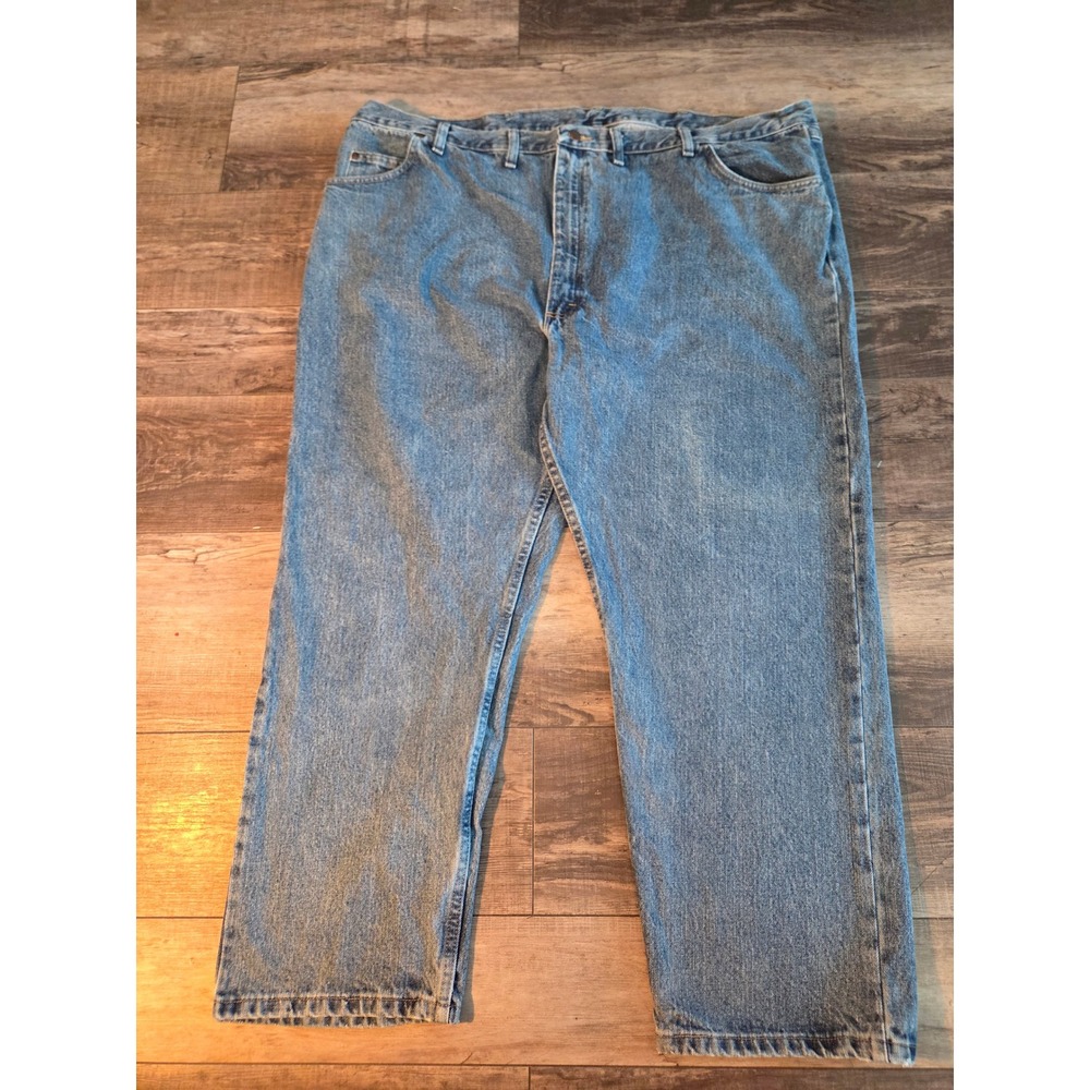 Vintage Wrangler Relaxed Fit Jeans 50x30 Medium Wash Denim 97601VR Mens